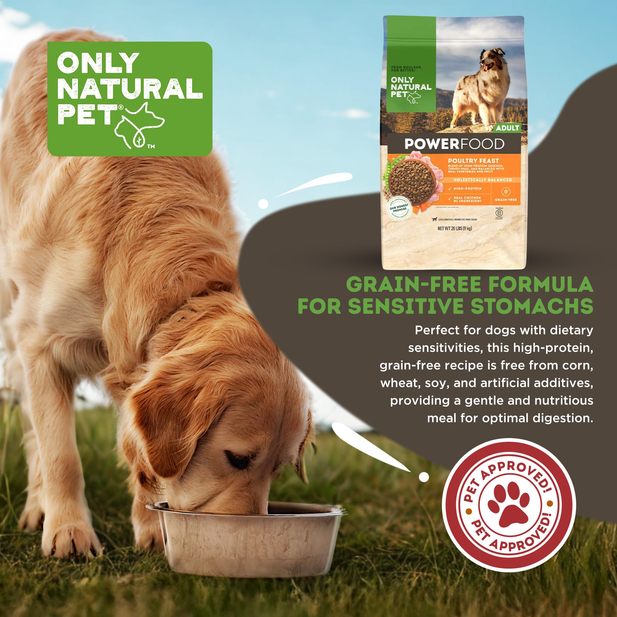Amazon.com: Only Natural Pet Dry Dog Food Canine PowerFood Formula Amazon.com: Only Natural Pet Dry Dog Food Canine PowerFood Formula